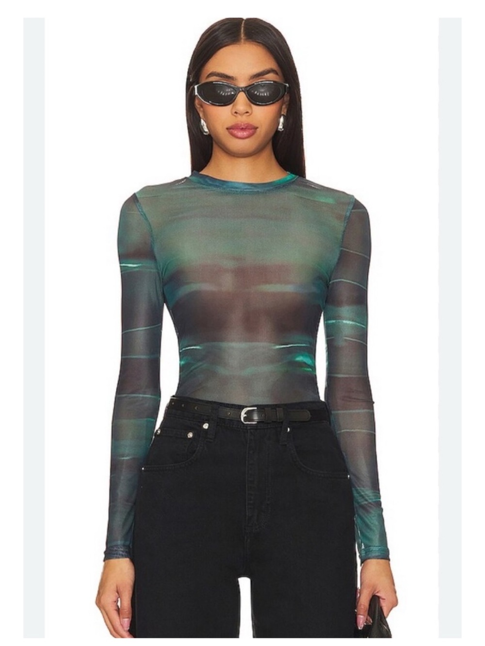 Remi x Revolve Shelley Sheer Long Sleeve Top XXS